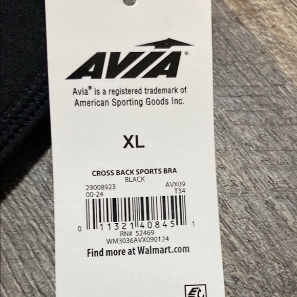 Avía Crisscross Sports Bra with Wide Supportive Band - Picture 2 of 9